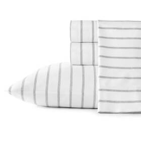 Stone Cottage 313111252238 Trenton Stripe 4-piece Green Cotton King Sheet Set
