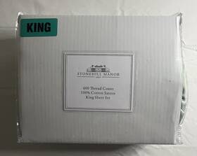 1843 Stonehill Manor 8904424200058 King Sheet Set 4 Pc Olive Green Est. 100% Cotton Sateen 1843 Stonehill Manor 8904424200058 King Sheet Set 4 Pc Olive Green Est. 100% Cotton Sateen