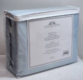 Stonehill Manor 904424200072 Light Grey Sateen Sheet Set Queen 400 Thread Count Cotton Luxury Stonehill Manor 904424200072 Light Grey Sateen Sheet Set Queen 400 Thread Count Cotton Luxury