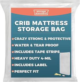 Cmsb66297t Storage Standard Crib Mattress Bag - Waterproof And Clear