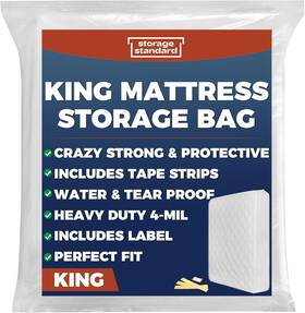 Ksb10008015 Storage Standard King Mattress Bags For Moving And Heavy Duty Thick Clear