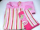 Strawberry Shortcake Piece Twin Sheet Set Striped Pink Franco