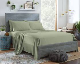 Stylinen 810087950149 100% Organic Eucalyptus Bed Sheets King Size 4 Piece Set Tencel Lyocell Sil
