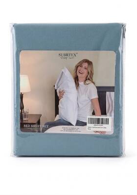 A02zkuzdshi Subrtex Twin Xl Sheet Set Solid Blue For Bedroom Machine Wash Adults