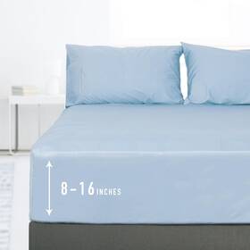 Ftsq3 Sunflower Queen Fitted Sheet 1-piece Deep Pocket Bottom 16 Inch 100% Cotton