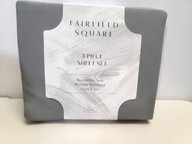 2000007157 Sunham Microfiber Easy Care Solid 3-pc. Twin Sheet Set Pewter Grey 2000007157 Sunham Microfiber Easy Care Solid 3-pc. Twin Sheet Set Pewter Grey