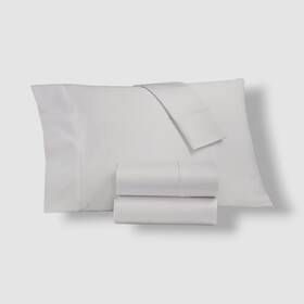 Sunham 734737615618 White Ashford Solid 1500 Thread Count 4-pc. Sheet Set King Size