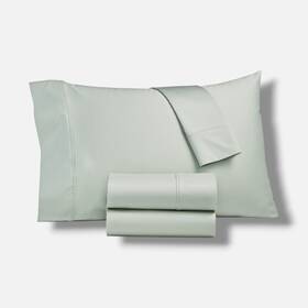 Sunham 734737615816 Blue Ashford Solid 1500 Thread Count 4-pc. Sheet Set Queenft Size