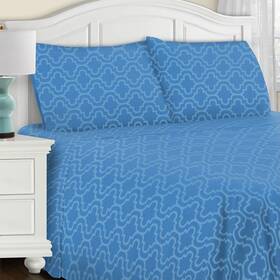 Superior 190052039001 Extra Soft Printed All Season 100% Brushed Cotton Flannel Trellis Bedding She