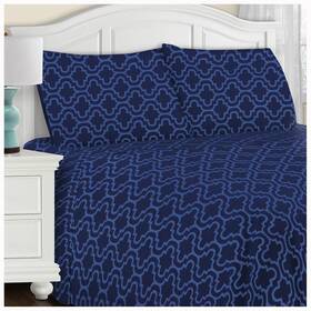 Superior 190052039575 Extra Soft Printed All Season 100% Brushed Cotton Flannel Trellis Bedding She