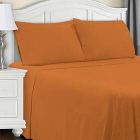Superior 190052039650 Extra Soft All Season 100% Brushed Cotton Flannel Solid Bedding Sheet Set Wit