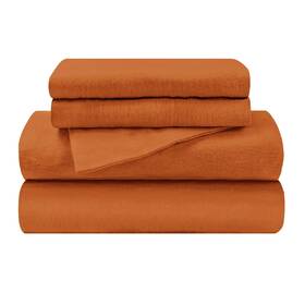 Superior 190052065024 Flannel Cotton Bed Sheet Set Includes Flat Fitted And Pill
