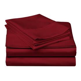 Superior 190052092471 Egyptian Cotton 300 Thread Count Bed Sheet Set 1 Elastic Deep Pocket Fitted