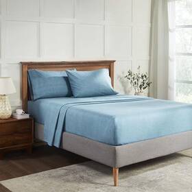 Superior 190052321205 Melange Flannel Cotton Sheet Set Ultra-soft Textured Sheets Modern Farmhou Superior 190052321205 Melange Flannel Cotton Sheet Set Ultra-soft Textured Sheets Modern Farmhou
