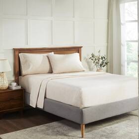 Superior 190052321359 Ultra-soft Melange Flannel Cotton Sheet Set King Size Modern Farmhouse Bedding
