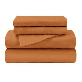 Superior 190052365001 Flannel Brushed Cotton Bed Sheet Set Soft And Warm Trellis Collection Full