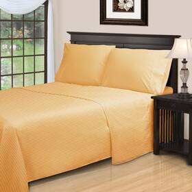Superior 190052370067 Egyptian Cotton 300 Thread Count Bed Sheet Set 1 Elastic Deep Pocket Fitted