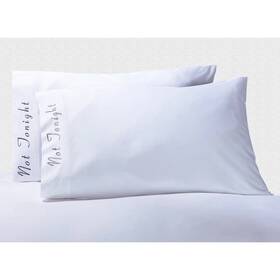 Superior 190052845367 Ftnot Tonightft Cotton Embroidered 500 Thread Count White Standard