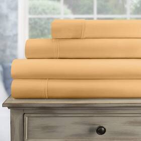 Superior 615031003038 Egyptian Cotton 300 Thread Count Bed Sheet Set 1 Elastic Deep Pocket Fitted