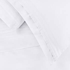 Superior 855031009870 Egyptian Cotton 650 Thread Count Deep Pocket Solid White Split King
