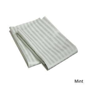 Superior 855031017479 650 Thread Count Stripe Cotton Sateen Pillowcases Mint King