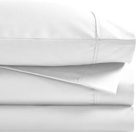 Cr1500xlsh Superior Cotton Rich Sheet Set 1400-1500 Tc Twin Xl White Sateen Easy Care