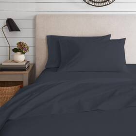 Supreme Elegance 840380905089 Ultra Soft And Cozy Navy Jersey King Size Sheet Set All Season Deep Pocket She