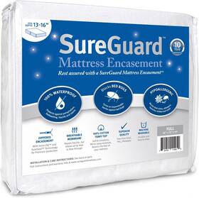 Matenc-ze13f Sureguard Mattress Protectors Full 13-16 Inch Deep Encasement - 100% White