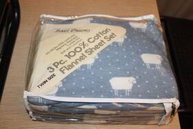 Sweet Dreams 086345100018 100% Cotton Flannel Sheet Set Twin Sheepy Time Vintage Sweet Dreams 086345100018 100% Cotton Flannel Sheet Set Twin Sheepy Time Vintage
