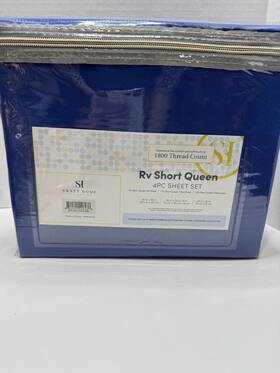 Sweet Home 842491126438 Collection Blue Queen 1800 Thread Count New Sweet Home 842491126438 Collection Blue Queen 1800 Thread Count New