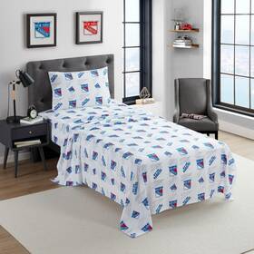 Sweet Home Collection 190604564043 Nhl Officially Licenced New York Rangers Sheet Set Sweet Home Collection 190604564043 Nhl Officially Licenced New York Rangers Sheet Set