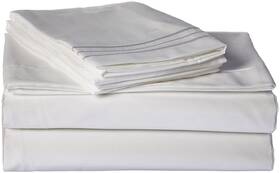 Sweet Home Collection 633726656024 Supreme 1800 Series 4pc Bed Sheet Set Egyptian Quality Deep Pocket - King White