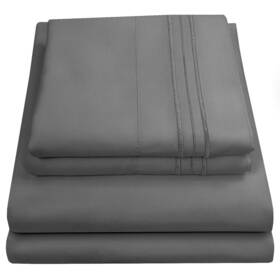 Sweet Home Collection 635409284920 King Size Sheets - Breathable Luxury Bed With Full Elastic And Secure Co