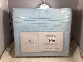 Sweet Home Collection 635409285309 1800 Thread Count Twin 3 Piece Sheet Set Power Blue Sweet Home Collection 635409285309 1800 Thread Count Twin 3 Piece Sheet Set Power Blue