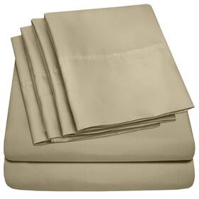 Sweet Home Collection 635409294295 Queen Sheets Sage - 6 Piece 1500 Supreme Fine Brushed Microfiber D Sweet Home Collection 635409294295 Queen Sheets Sage - 6 Piece 1500 Supreme Fine Brushed Microfiber D