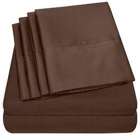 Sweet Home Collection 635409294530 Cal King Size Bed Sheets - 6 Piece 1500 Supreme Fine Brushed Micro