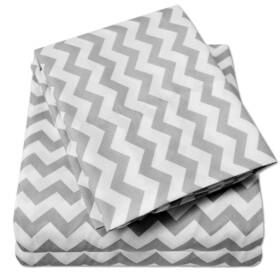 Sweet Home Collection 641427552859 1500 Supreme Twin Sheet Sets Chevron Gray - Luxury Hotel Bed Sweet Home Collection 641427552859 1500 Supreme Twin Sheet Sets Chevron Gray - Luxury Hotel Bed