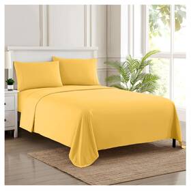 Sweet Home Collection 643462033935 1800 Thread Count Sheet Set Inch Soft Egyptian Quality Brushed Microfiber Sheets