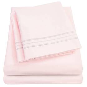 Sweet Home Collection 842491124786 1800 Thread Count Sheet Set Soft Egyptian Quality Brushed Microfiber Sheets