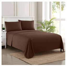 Sweet Home Collection 842491126483 Split King Sheets - Breathable Luxury With Full Elastic And Secure Corne
