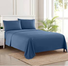Sweet Home Collection 842491126612 1800 Supreme Extra Soft Deep Pocket Bedding Set Sheet Split Kin