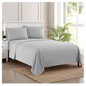 Sweet Home Collection 842491126650 Split King Sheets - Breathable Luxury With Full Elastic And Secure Corne