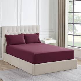 Sweet Home Collection 842491186371 Full Size Flannel Fitted Sheet Only With Elastic And Built In Corner