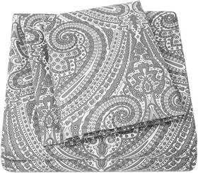 Cominhkg103455 Sweet Home Collection 1500 Supreme King Sheet Sets Paisley Gray -