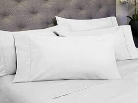 Ob-6pc-1800-k-wht Sweet Home Collection 6 Piece 1800 Count Olivia Branch Microfiber Bedroom Sheet Set King White