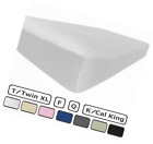 Synchkg102286 American Pillowcase Brushed Microfiber Fitted Sheet Queen White 768240101733