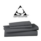 T1000v-ec-k-charcoal Vivendi Home Thread Count Egyptian Quality Cotton Extra Deep Pocket