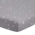 T9053 Babyletto Galaxy Galactic Grey Stars Fitted Mini Crib 048517822661