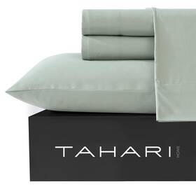 Tahari Home 735732288364 6-piece Sheet Set With Pillowcases Soft Lightweight Desert Sage Queen