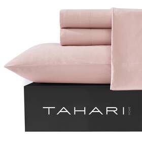 Tahari Home 735732289767 - Sheets 4-piece Sheet Set With Matching Pillowcases Soft And Lig